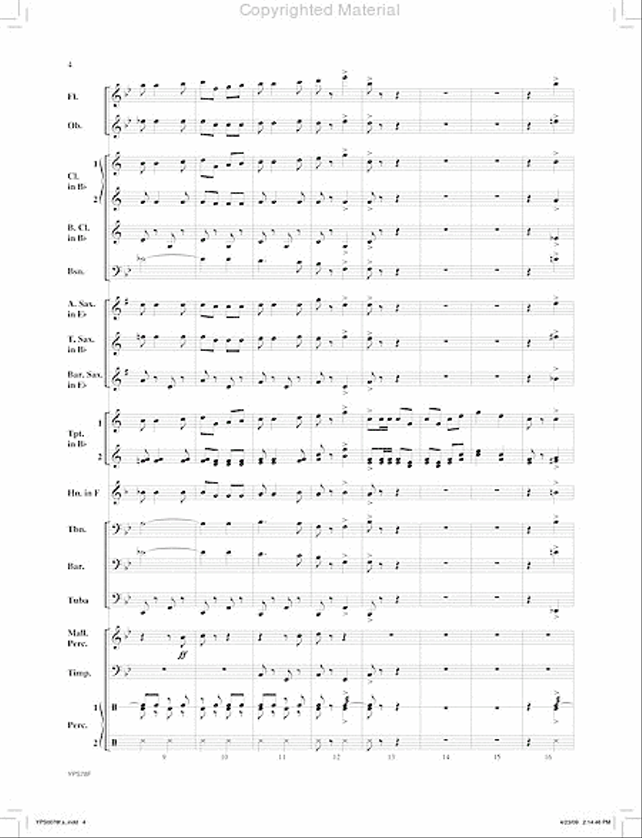 Pivot Man Concert Band scores gallery preview page 5
