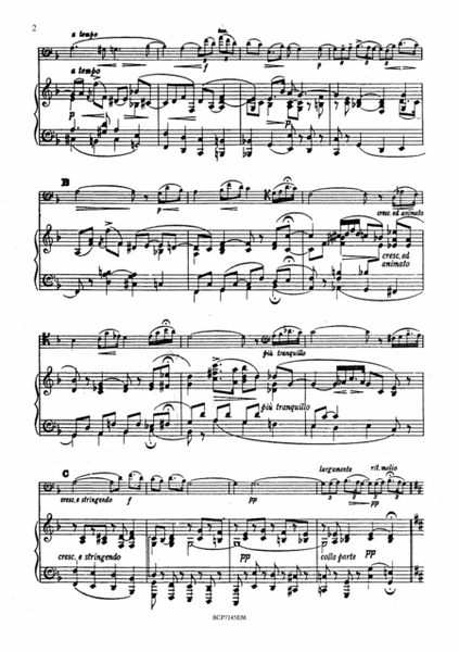 Romance, Op. 62 for Bass Clarinet and Piano