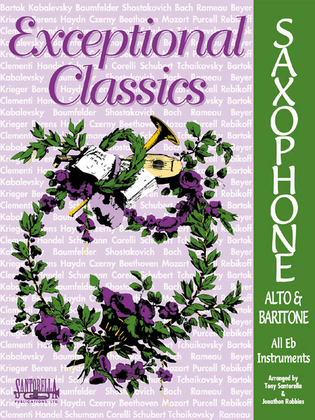 Book cover for Exceptional Classics for Alto Sax with CD