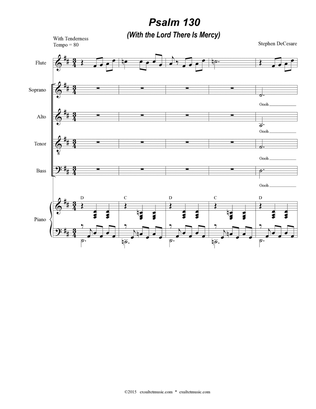 Psalm 130 (With The Lord There Is Mercy) (Solo and SATB)