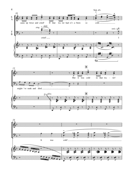Jump Right In! from I've Known Rivers (Piano/Choral Score)