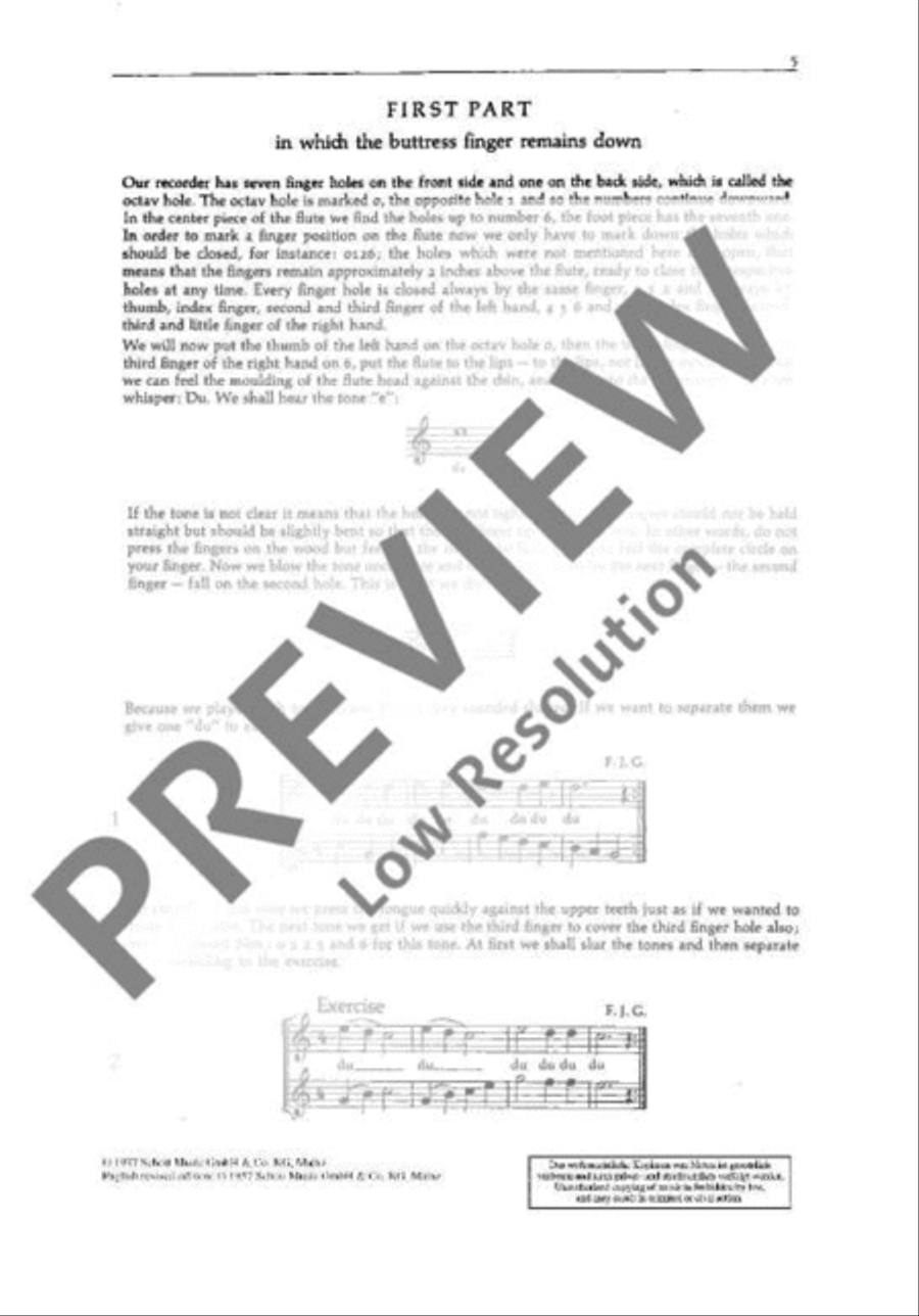 Method for the Treble Recorder Alto Recorder scores gallery preview page 6
