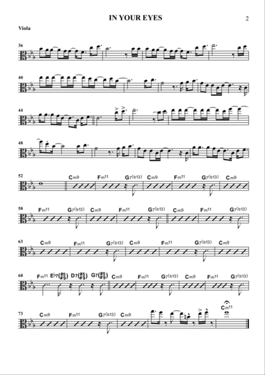 In Your Eyes In Your Eyes Viola scores gallery preview page 2