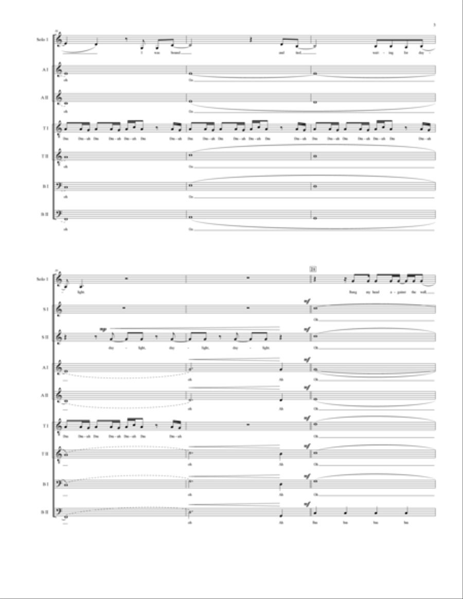 Bang My Head 4-Part scores gallery preview page 4