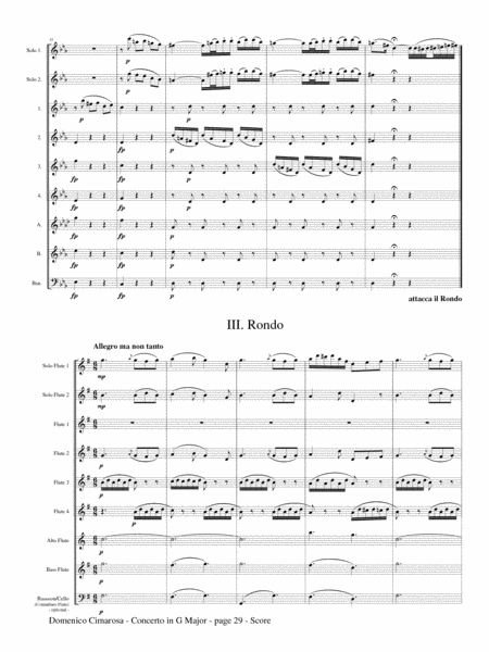 Concerto in G Major for Flute Choir