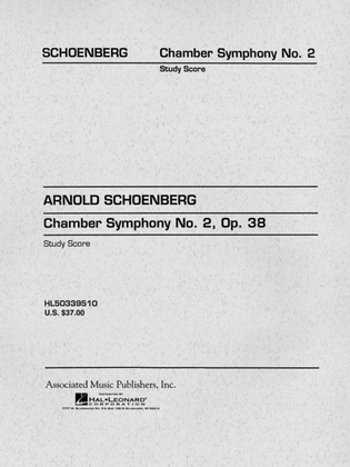 Book cover for Chamber Symphony No. 2, Op. 38