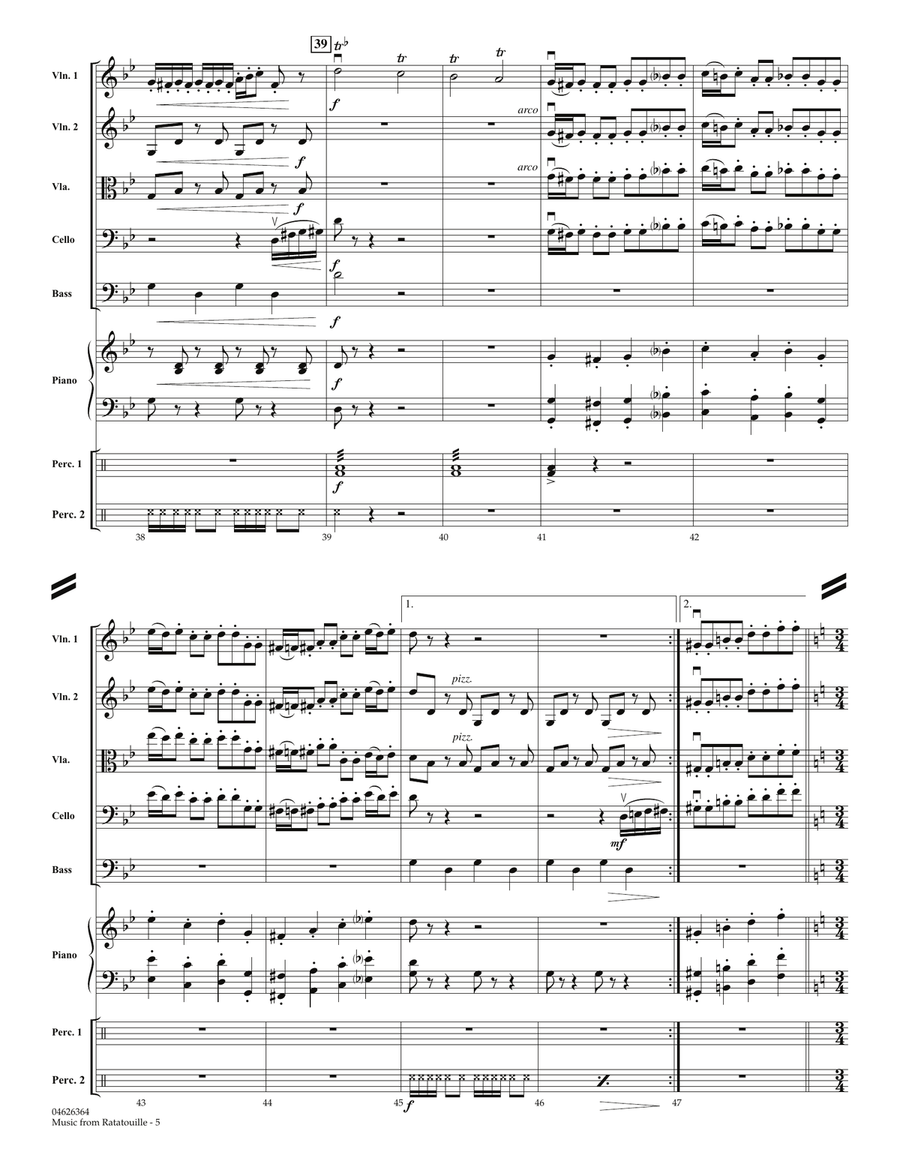 Music from Ratatouille - Full Score Orchestra scores gallery preview page 5