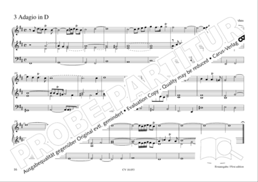 Das Husumer Orgelbuch von 1758 Organ Solo scores gallery preview page 17