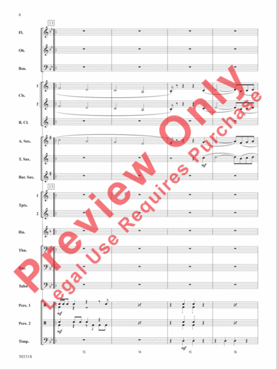 March to Nowhere March to Nowhere Concert Band scores gallery preview page 7
