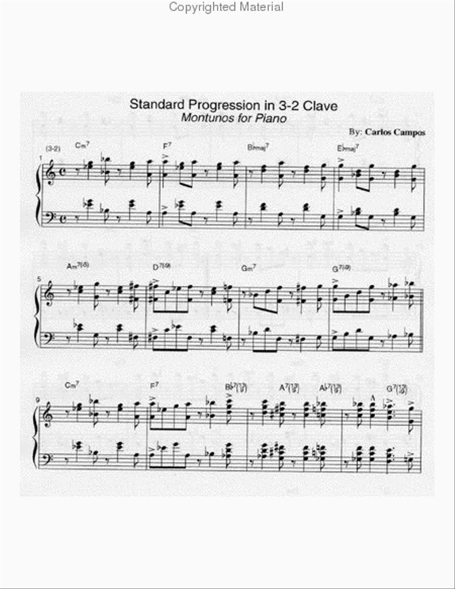 Salsa & Afro Cuban Montunos for Piano Piano Method scores gallery preview page 2