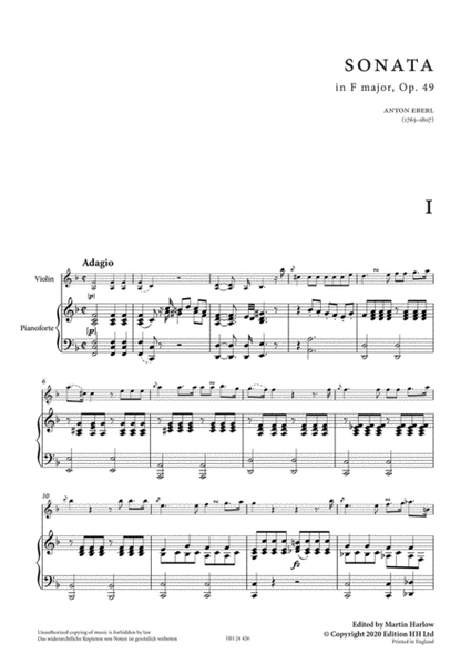 Sonata in F major Op. 49