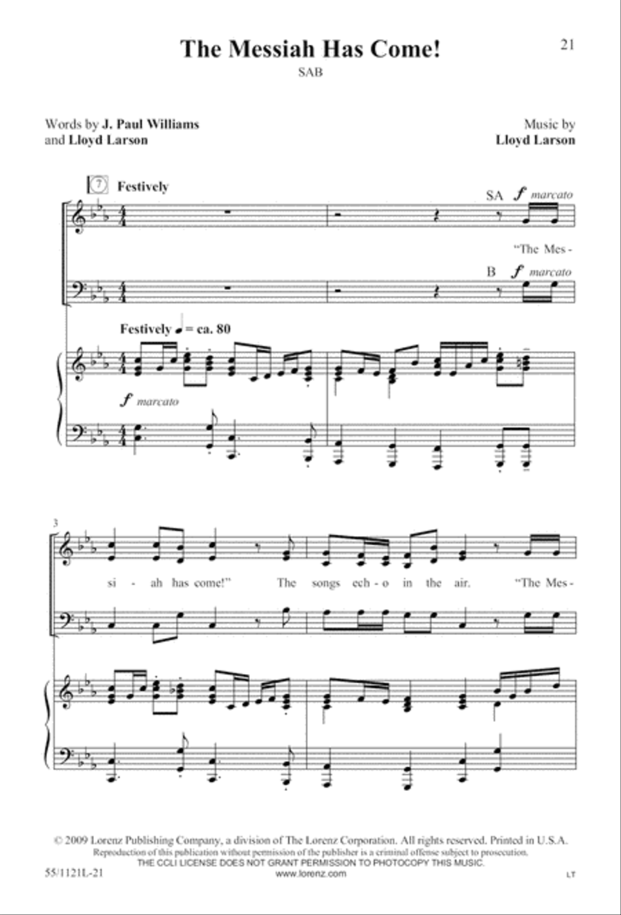 Touched by the Christ Touched by the Christ 3-Part scores gallery preview page 22
