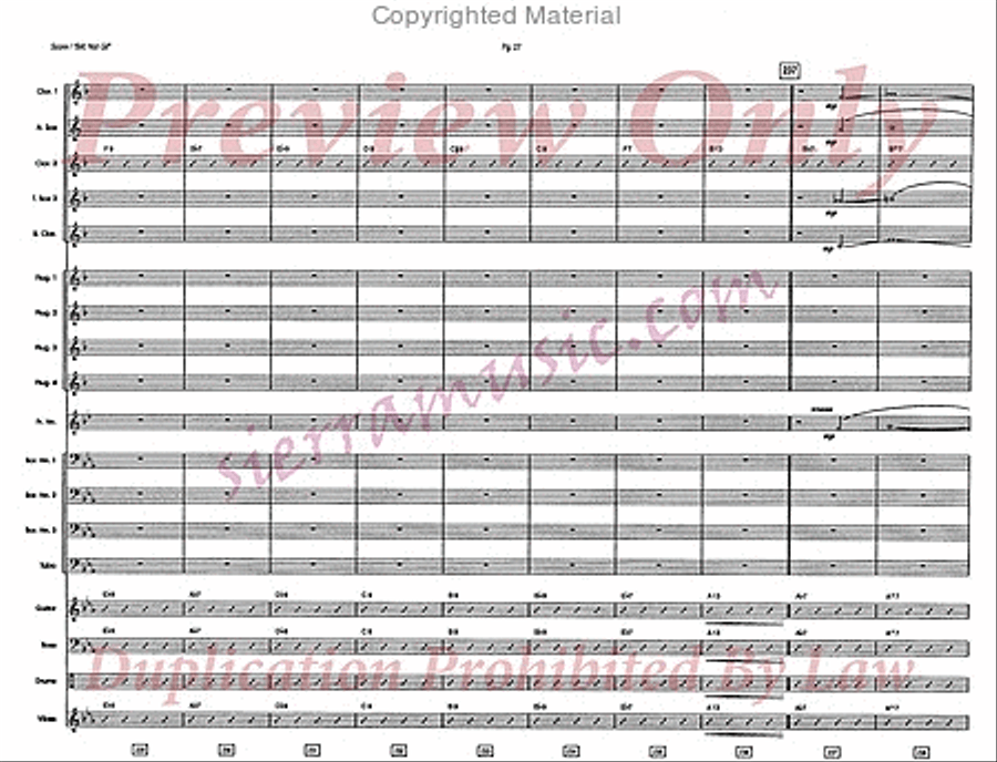 Bill, Not Gil Bill, Not Gil Jazz Ensemble scores gallery preview page 28