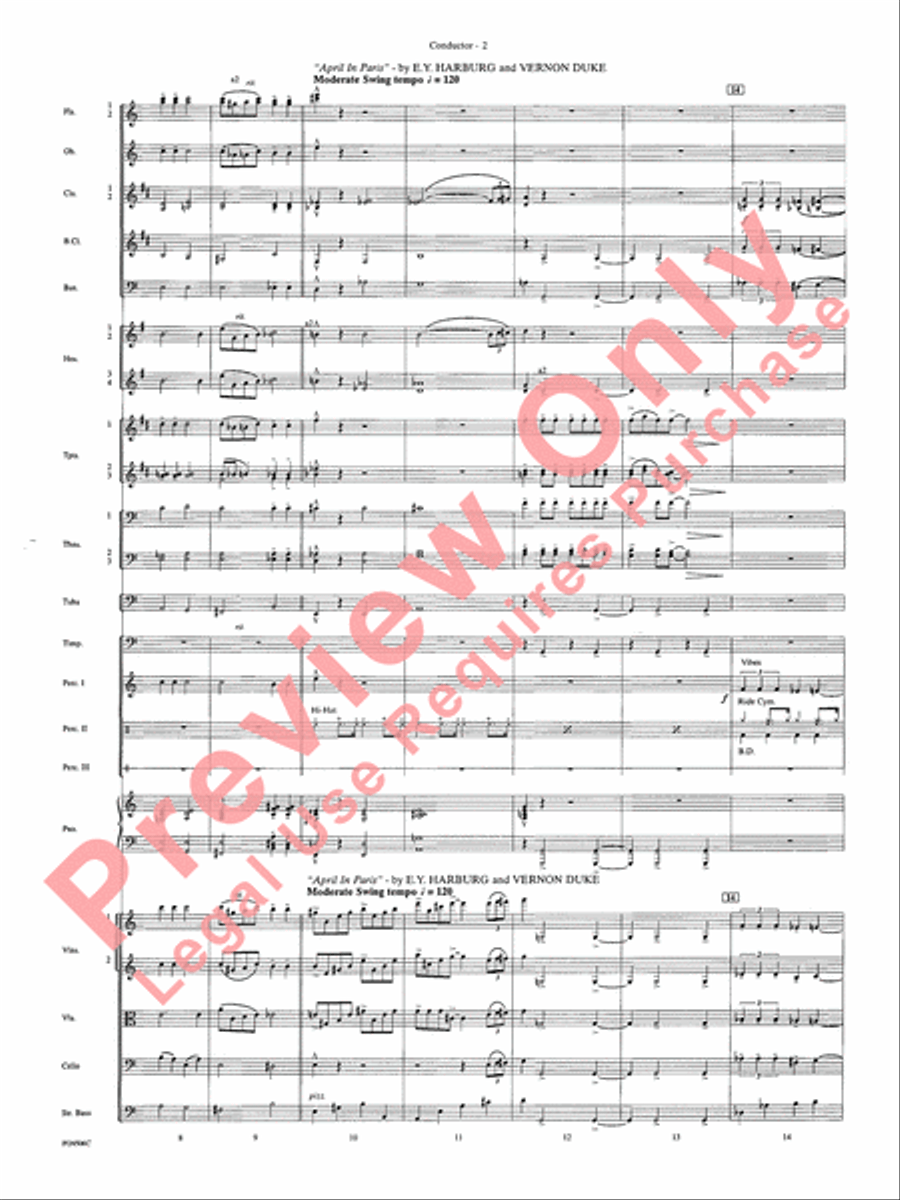 A Salute to the Big Bands Full Orchestra scores gallery preview page 5