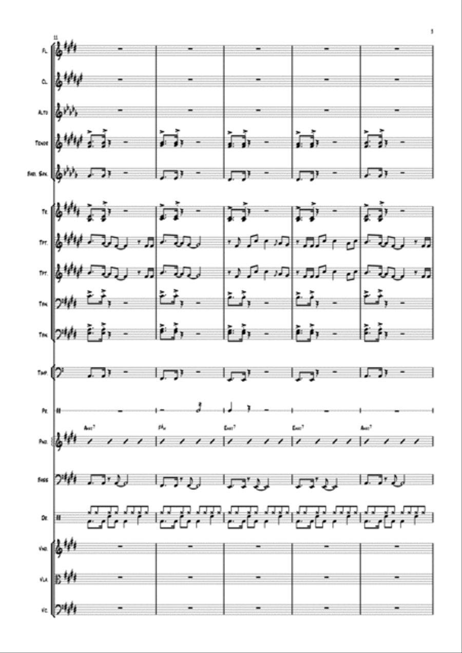 Todavia me Alegrarei Full Orchestra scores gallery preview page 3