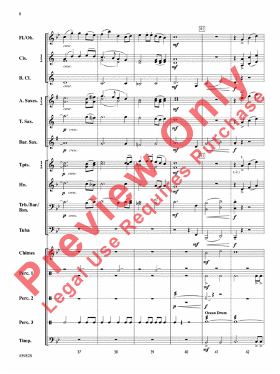 Shipwreck Cove Concert Band scores gallery preview page 9