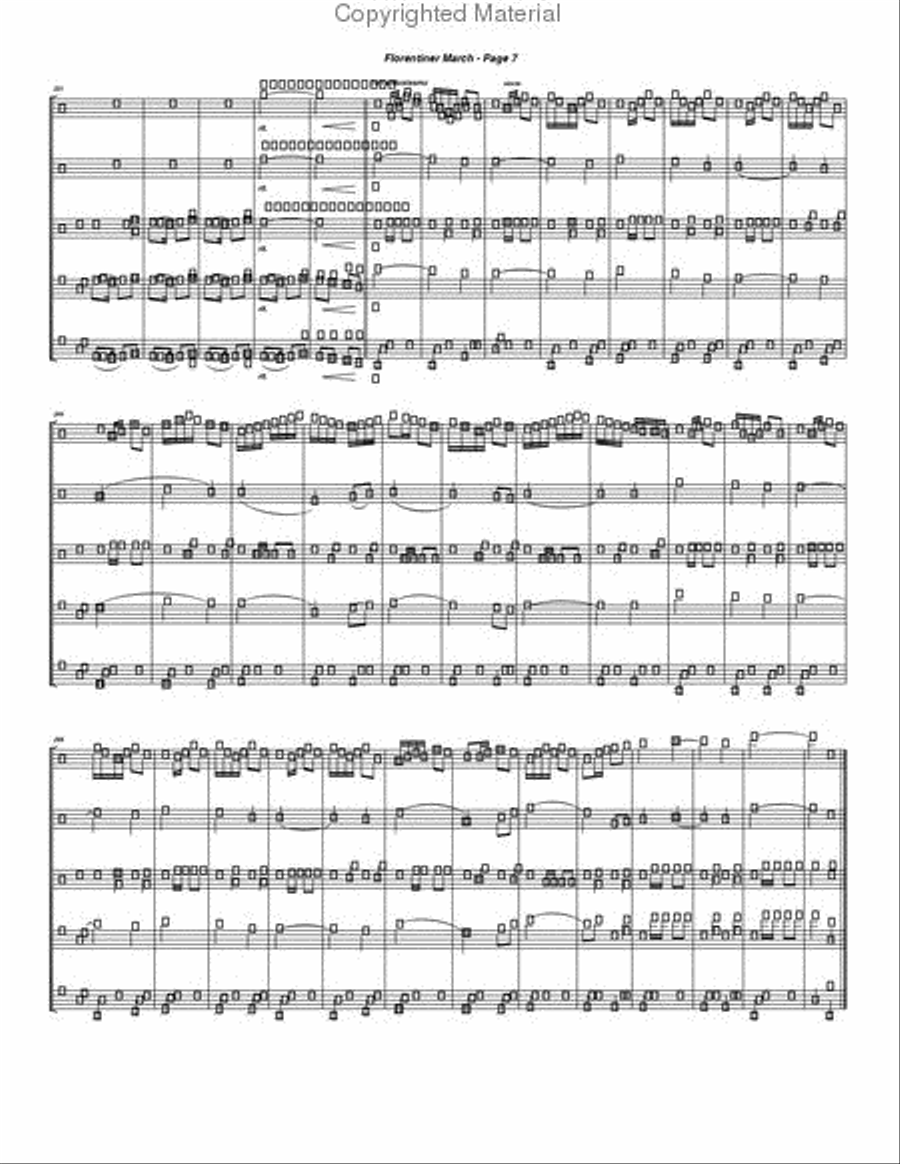Florentiner March Florentiner March Brass Quintet scores gallery preview page 4