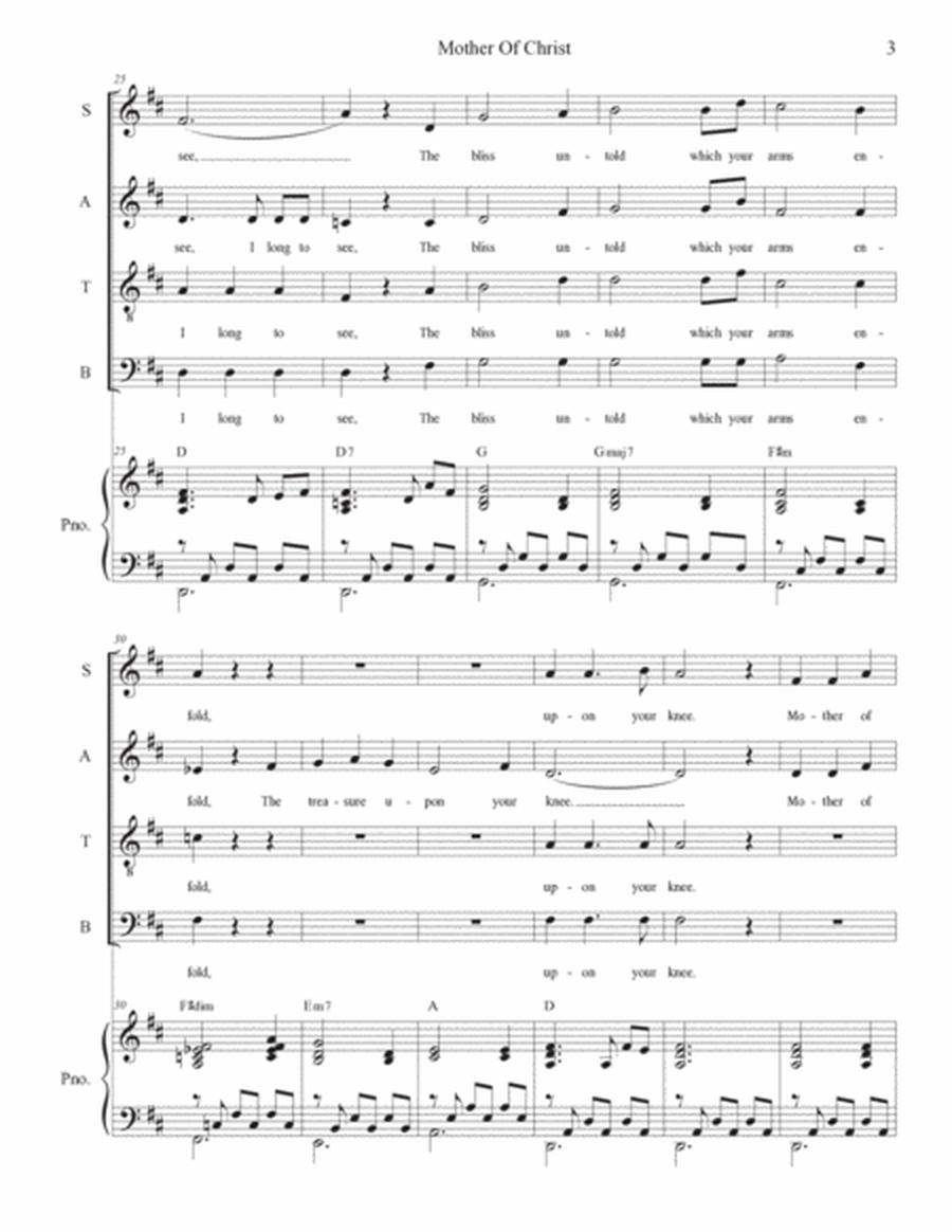 Mother Of Christ (SATB) image number null