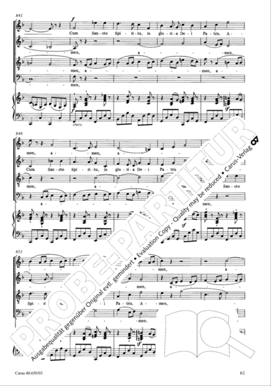 Petite Messe solennelle 4-Part scores gallery preview page 64