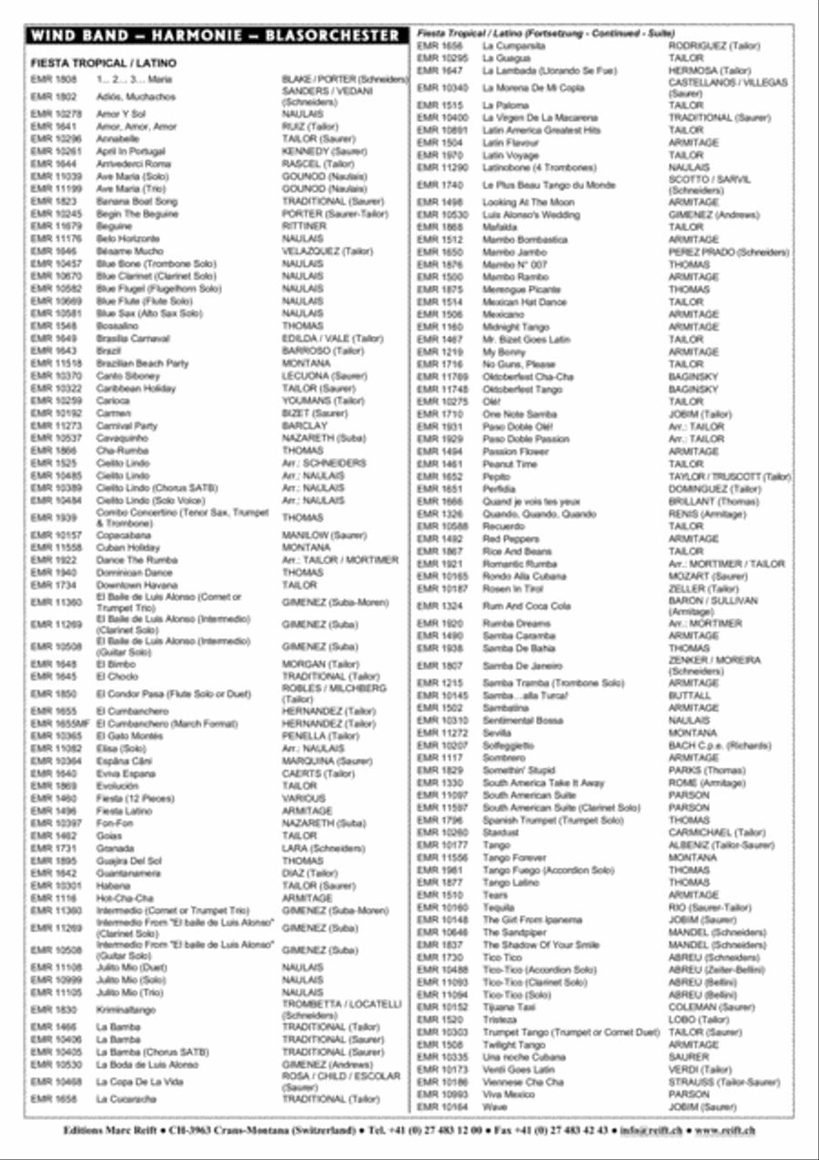 Rocky Mountain Concert Band scores gallery preview page 6