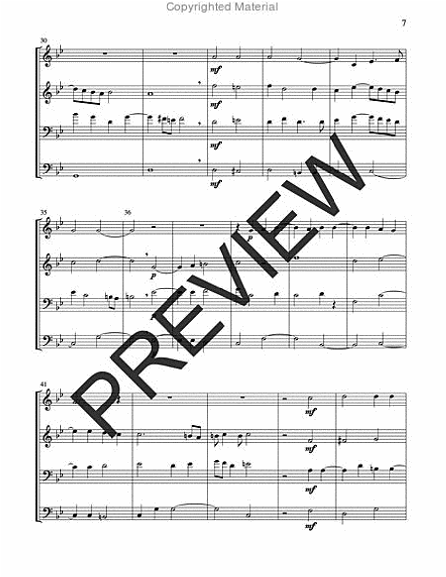 Two Renaissance Motets for Brass Quartet - Volume 1 Brass Quartet scores gallery preview page 7