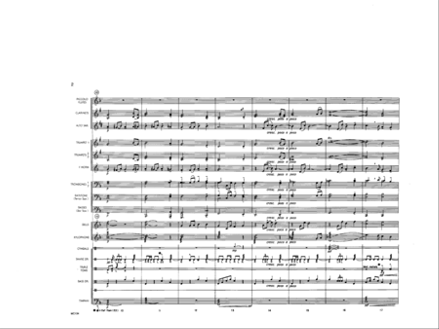 Amazing Grace Marching Band scores gallery preview page 3