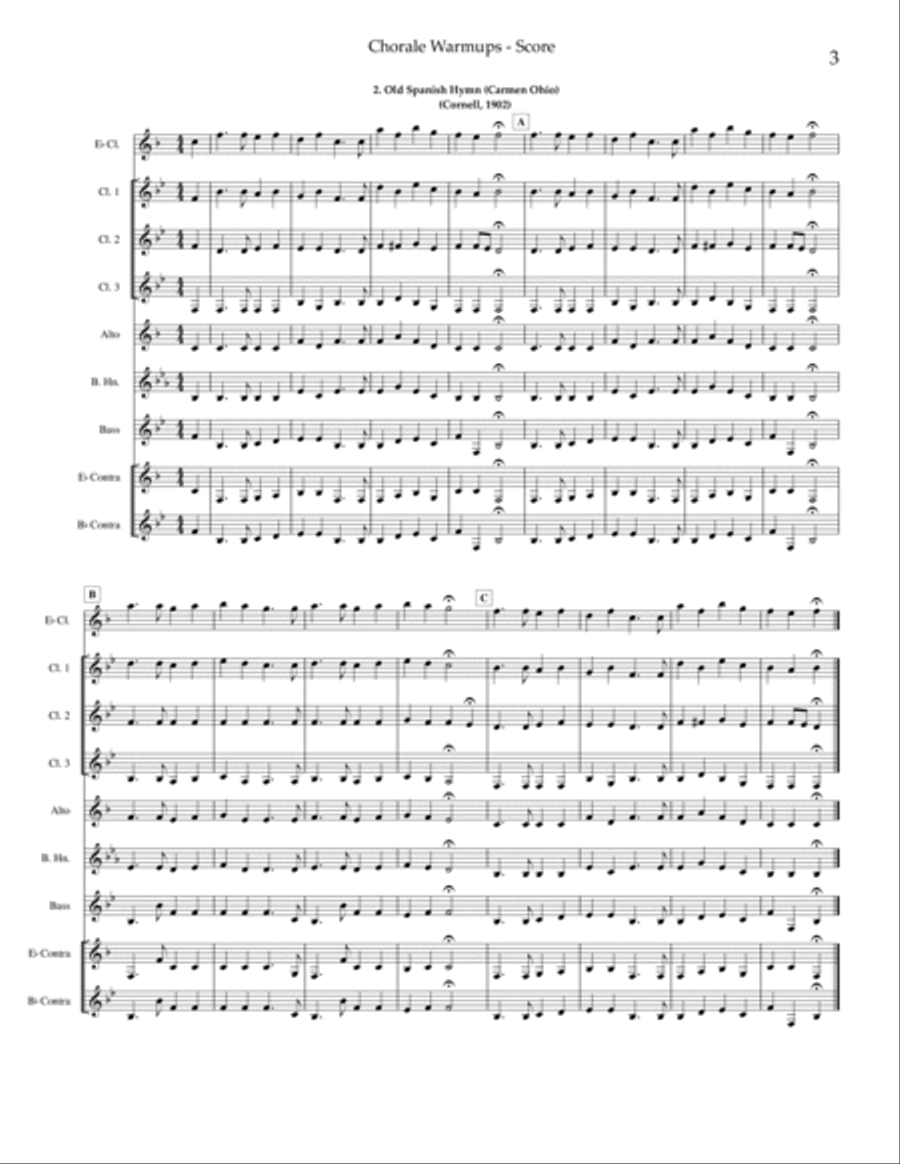 Chorale Warmups Woodwind Ensemble scores gallery preview page 4