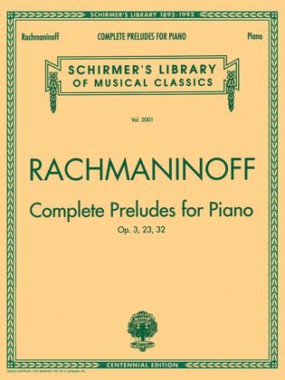 Complete Preludes, Op. 3, 23, 32