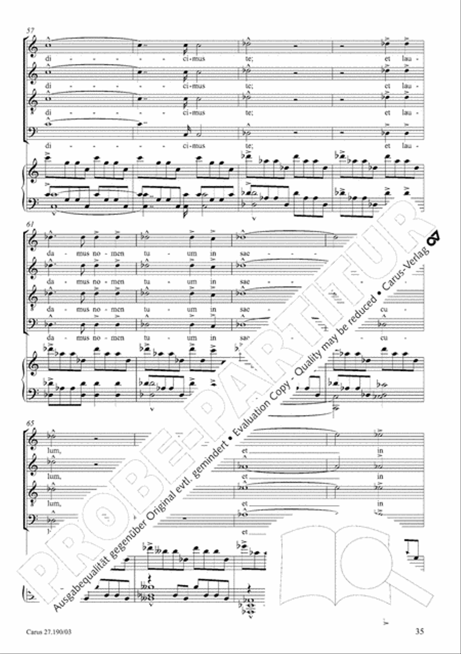 Te Deum 4-Part scores gallery preview page 36