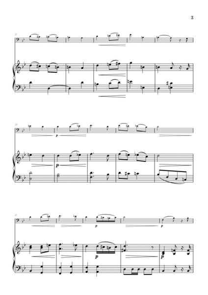 Wagner • Here Comes the Bride (Bridal Chorus) from Lohengrin | trombone & piano sheet music image number null