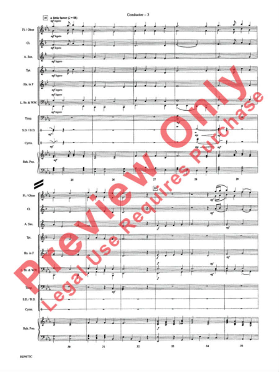 In the Bleak Midwinter Concert Band scores gallery preview page 6