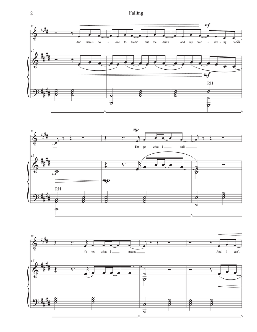 Falling Tenor Voice scores gallery preview page 2