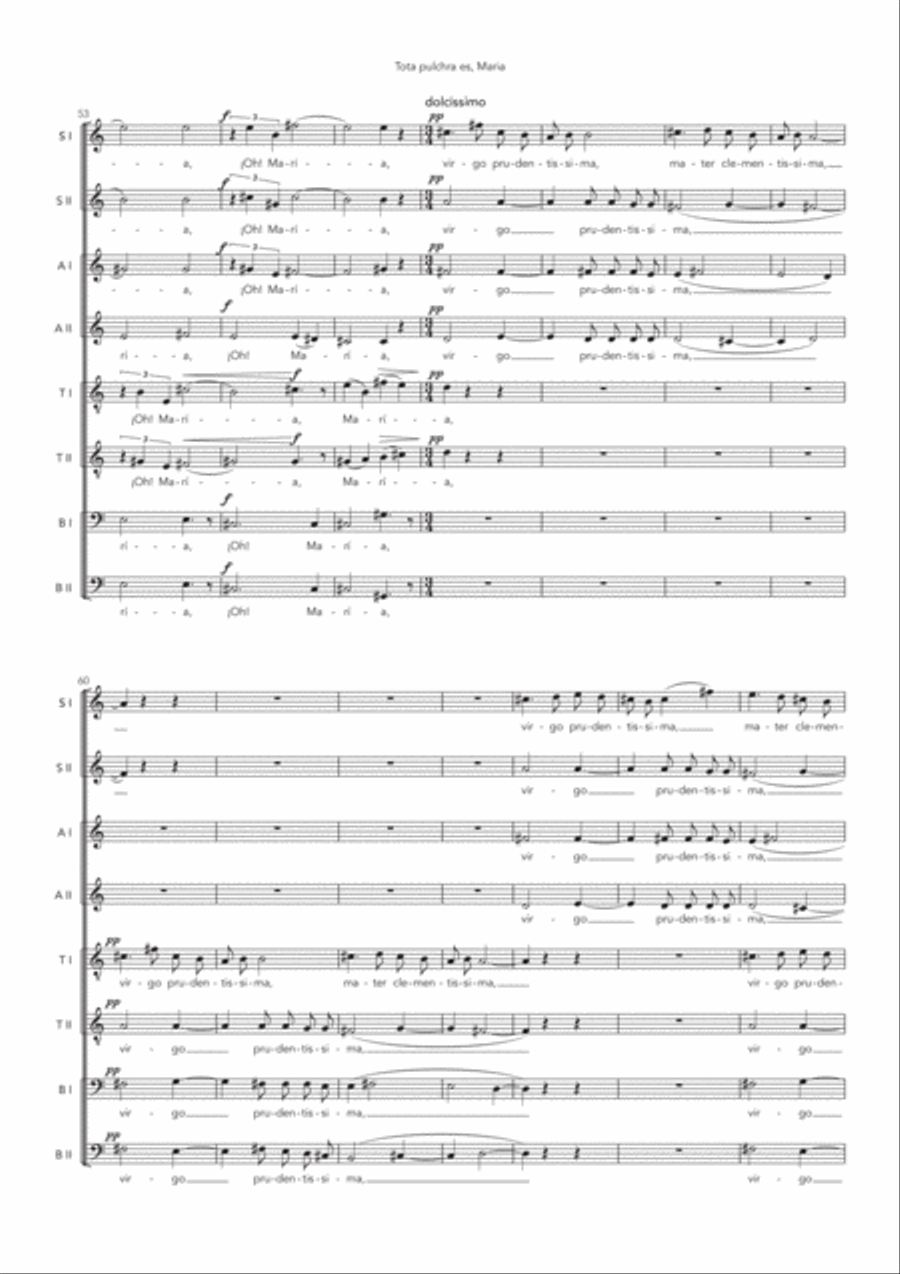 Tota pulchra es, Maria Tota pulchra es, Maria Divisi scores gallery preview page 6