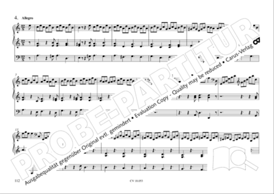 Das Husumer Orgelbuch von 1758 Organ Solo scores gallery preview page 113