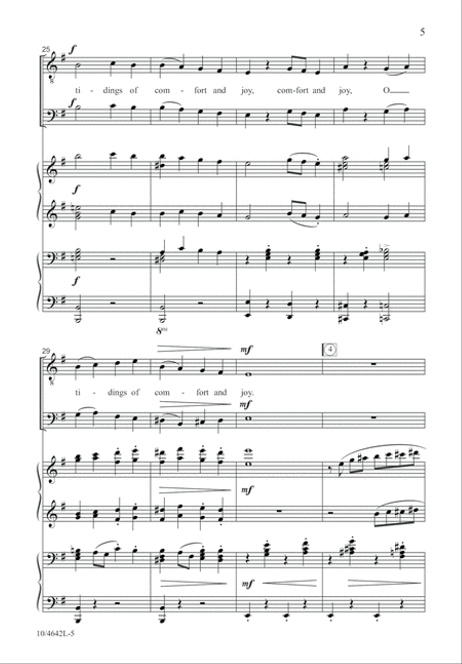 God Rest You Merry, Gentlemen TTBB scores gallery preview page 5