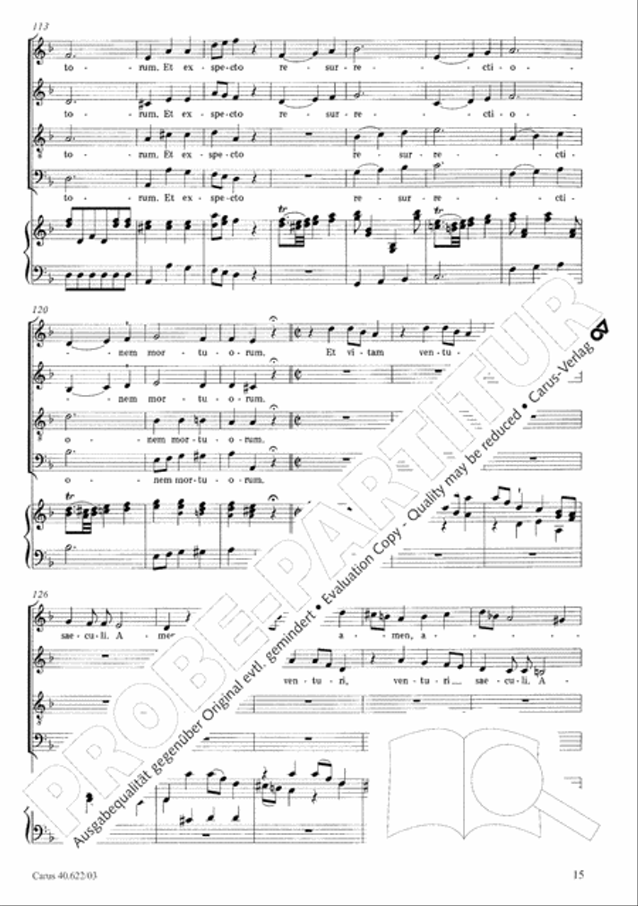Missa brevis in D minor Missa brevis in D minor 4-Part scores gallery preview page 20