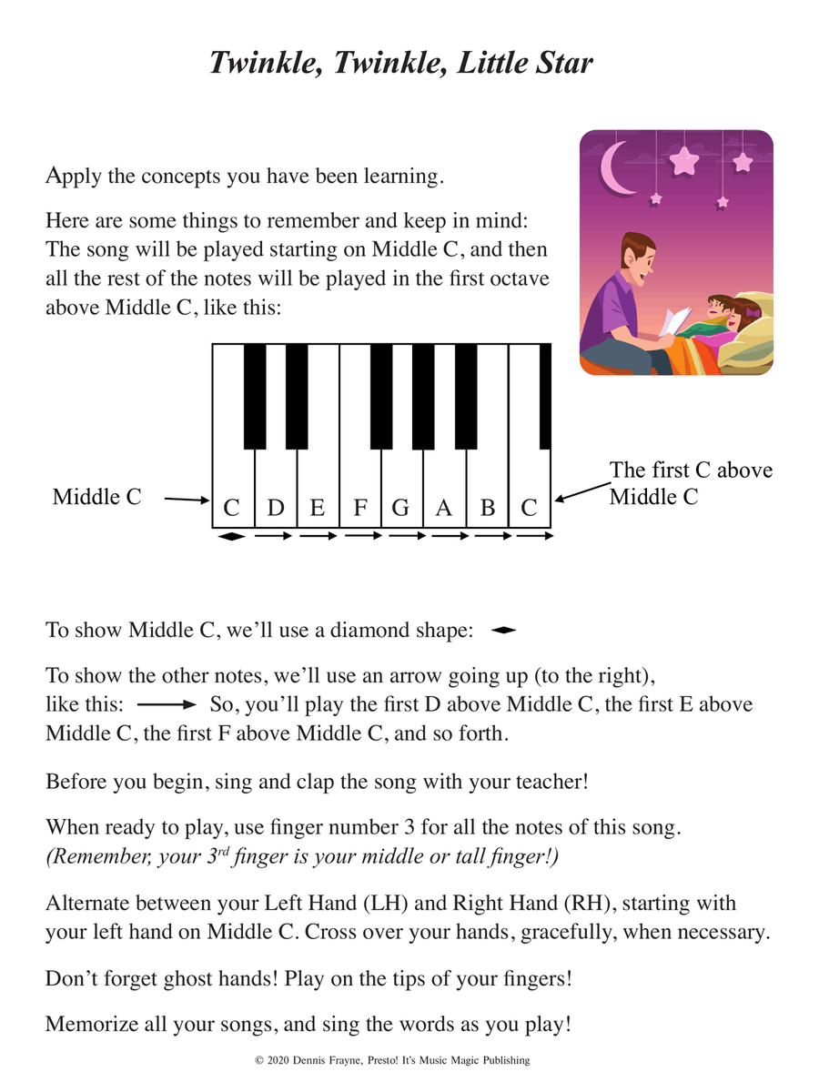 Learn twinkle twinkle on piano best sale