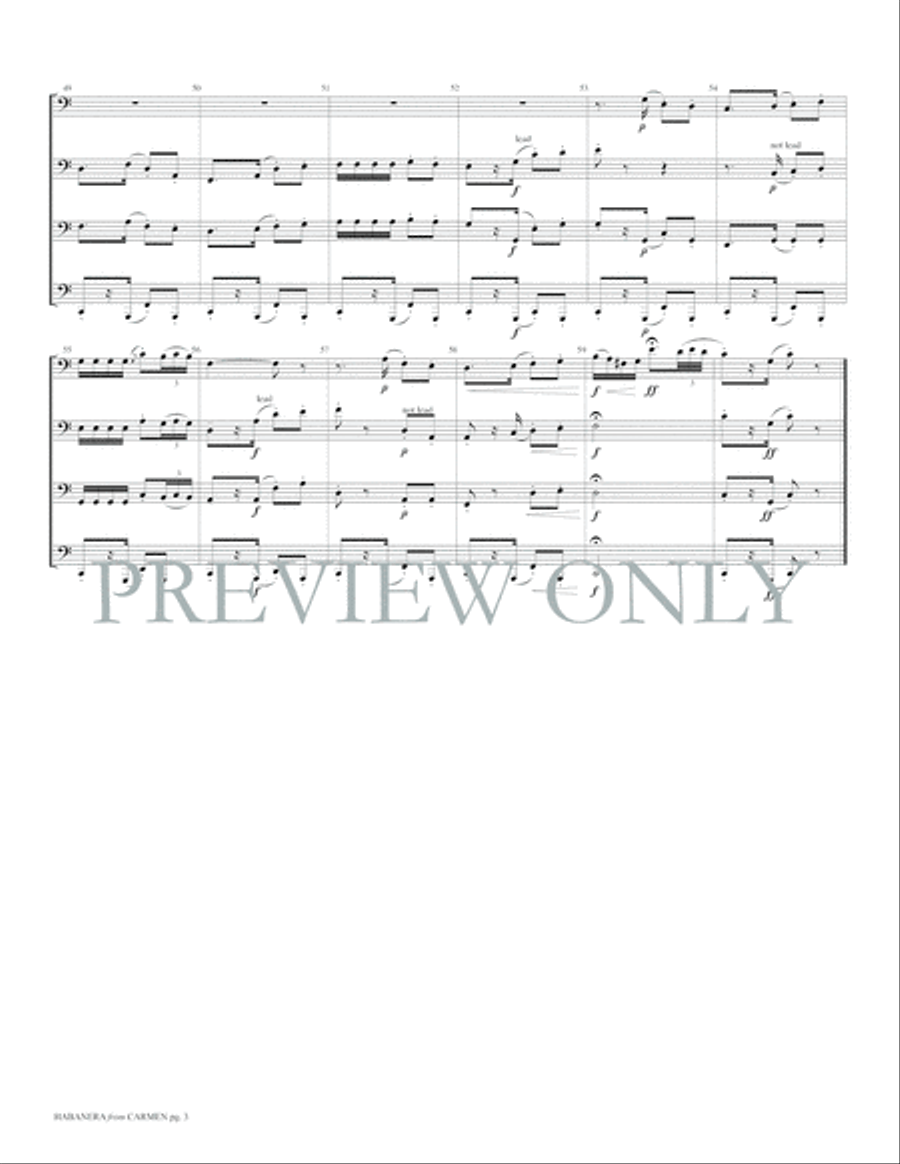 Habanera Habanera Brass Ensemble scores gallery preview page 5