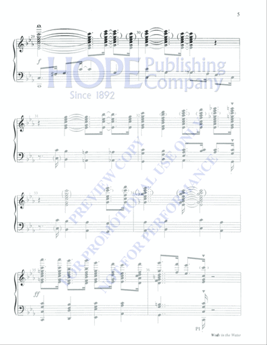 Wade in the Water 5-Octaves scores gallery preview page 5