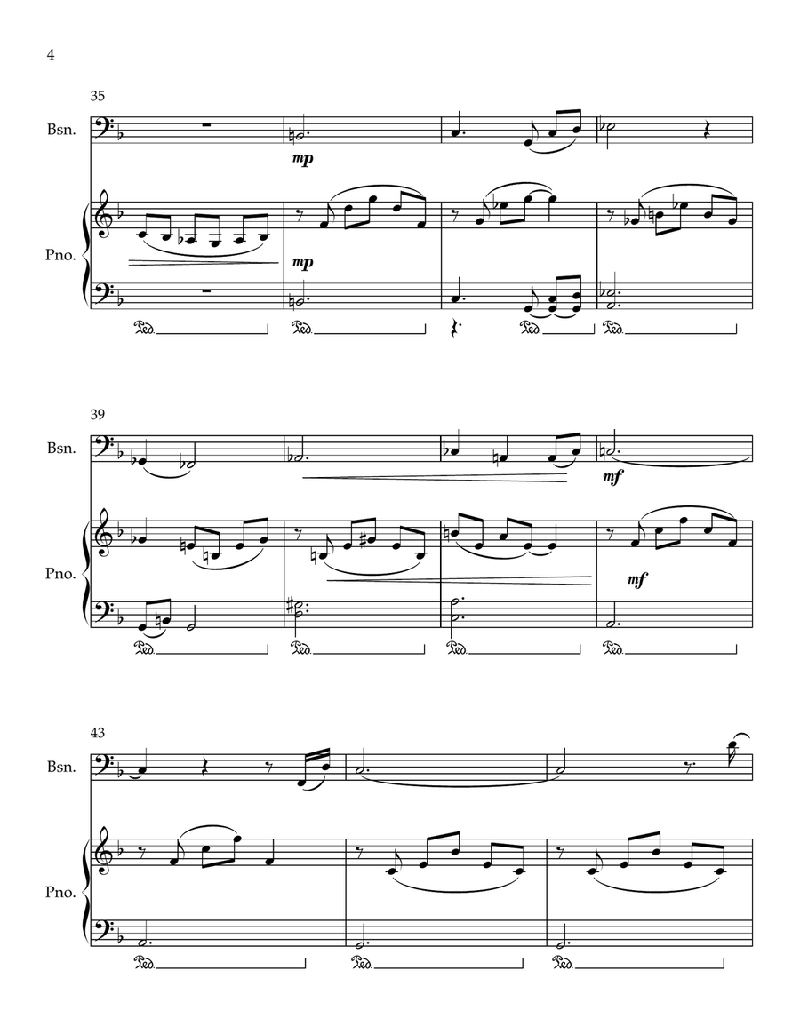 Cavatina Bassoon scores gallery preview page 4