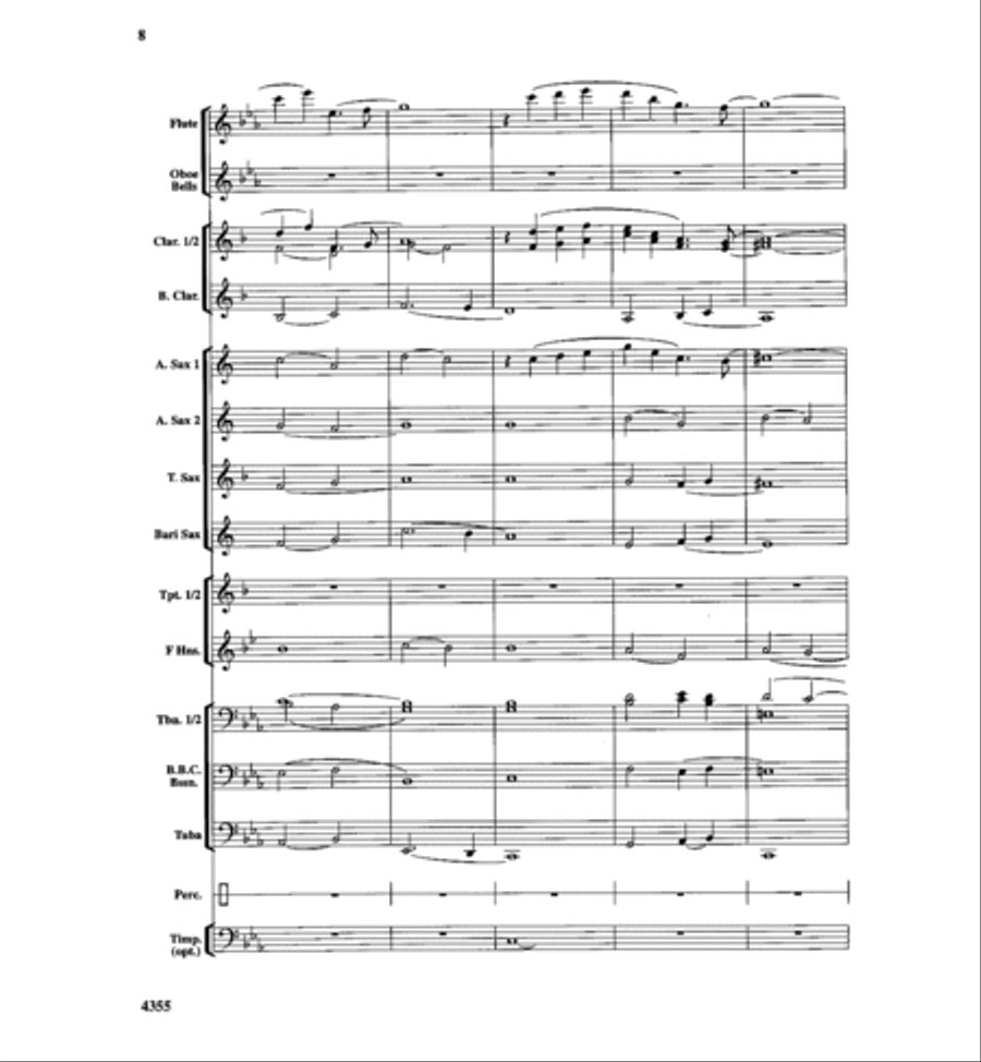In the Shining of the Stars Concert Band scores gallery preview page 9