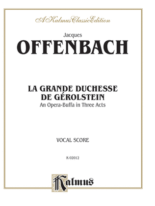 Book cover for La Grande Duchesse de Gérolstein