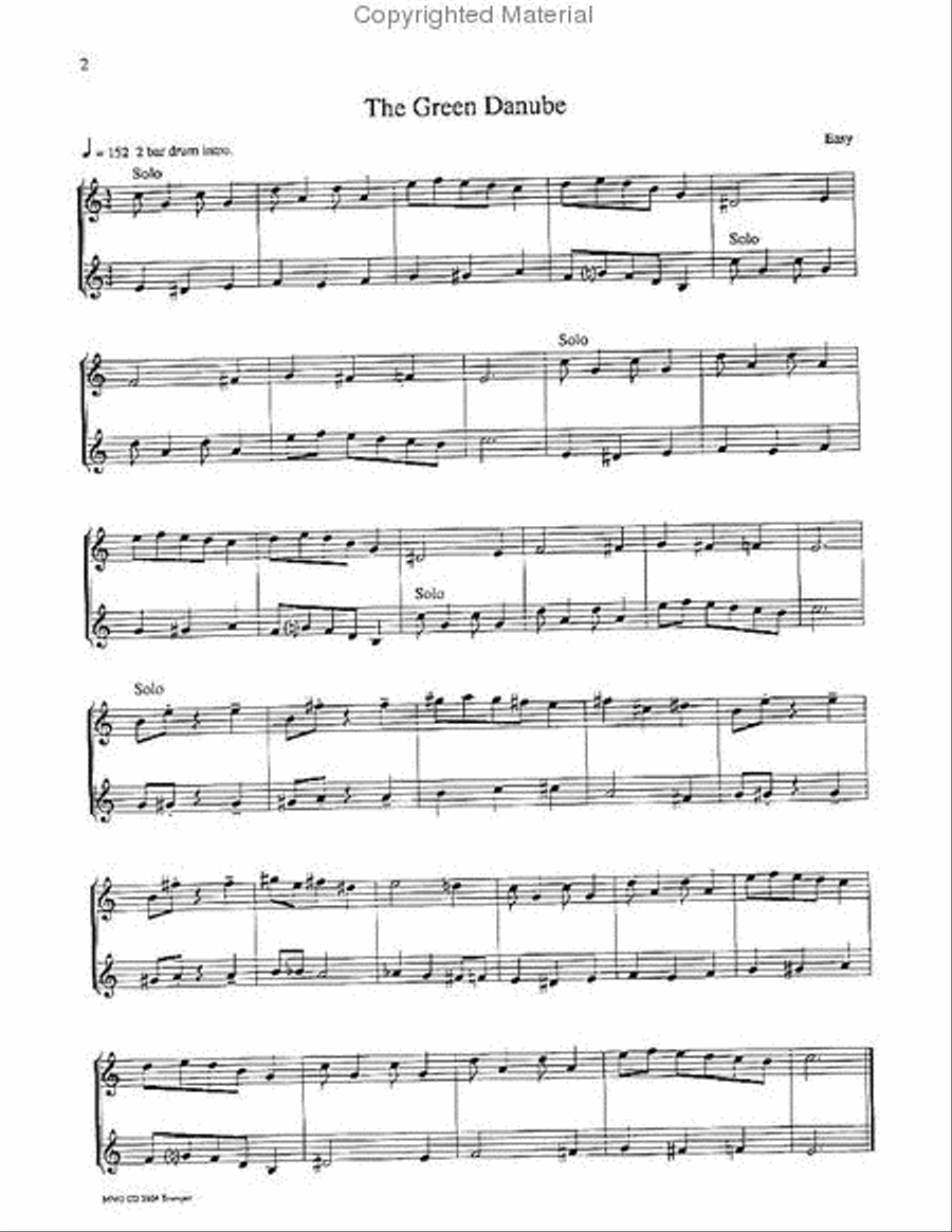 Easy Jazz Duets for 2 Trumpets and Rhythm Section Trumpet Duet scores gallery preview page 2