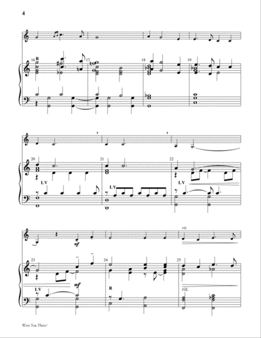 Were You There? Were You There? 5-Octaves scores gallery preview page 4