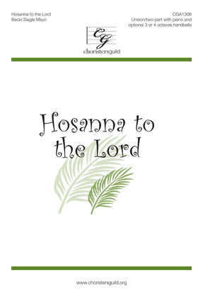Hosanna to the Lord