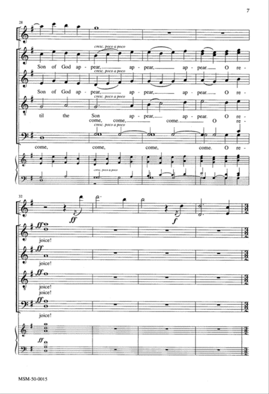 O Come, O Come, Emmanuel SSATBB scores gallery preview page 5
