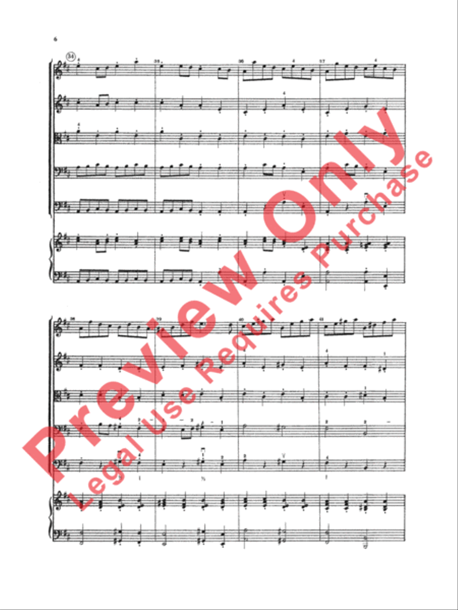 Concerto in D Major Concerto in D Major String Orchestra scores gallery preview page 7