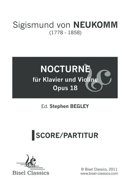 Nocturne fur Klavier und Violine, Opus 18