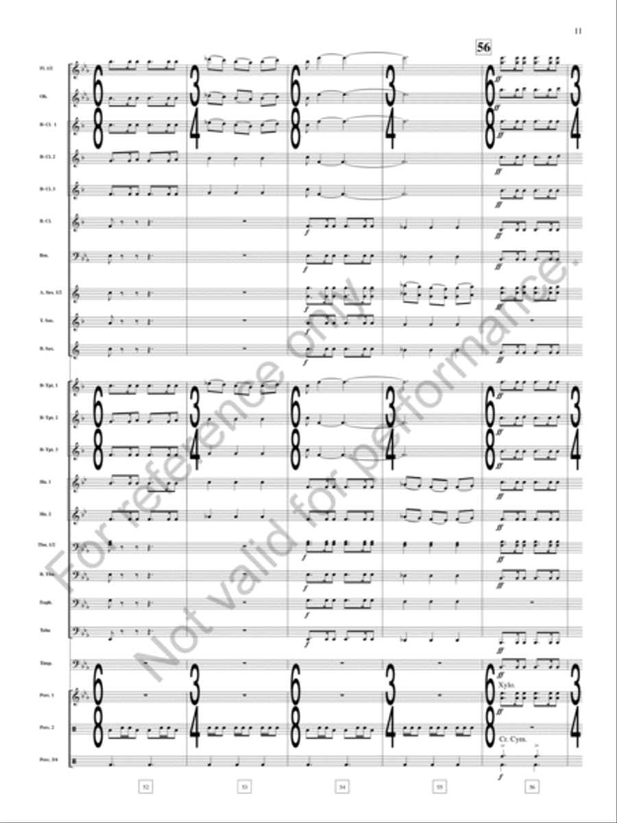 Table Rock Festival Table Rock Festival Concert Band scores gallery preview page 12