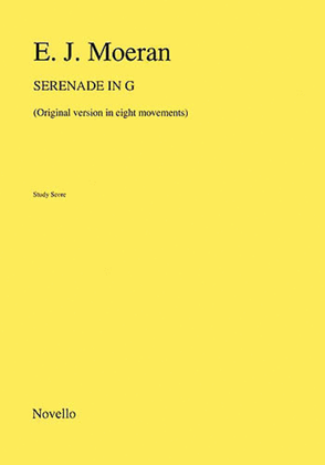 Book cover for Moeran Serenade In G For Orchestra (Study Score)